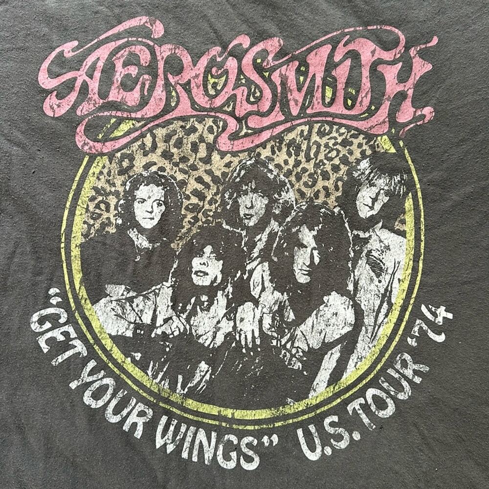Aerosmith Get your wings US Tour ‘74 band tee size S